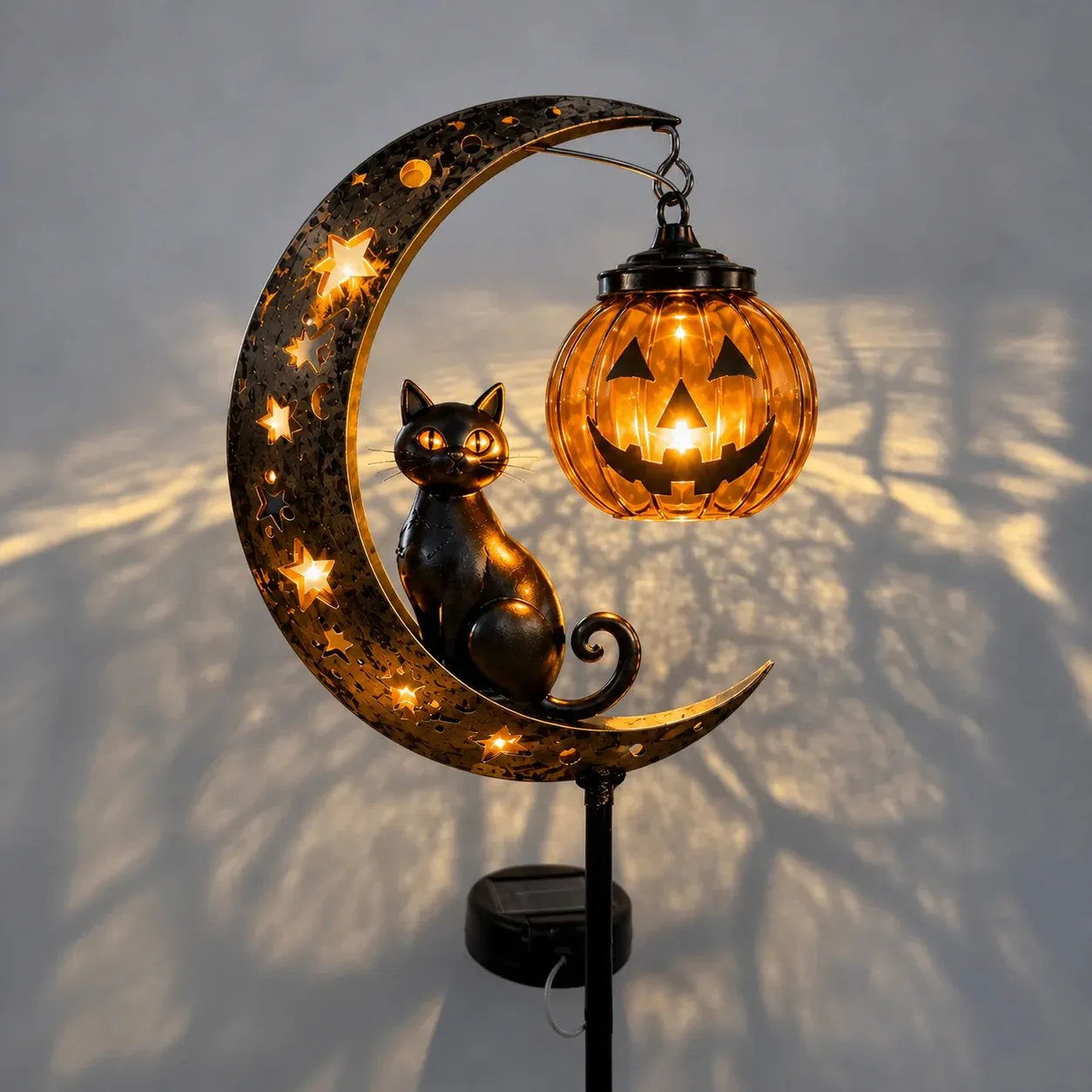 🎃 Halloween Early Bird Sale | 49% OFF 🐈‍⬛ Pumpkin Moon Garden Stake Light