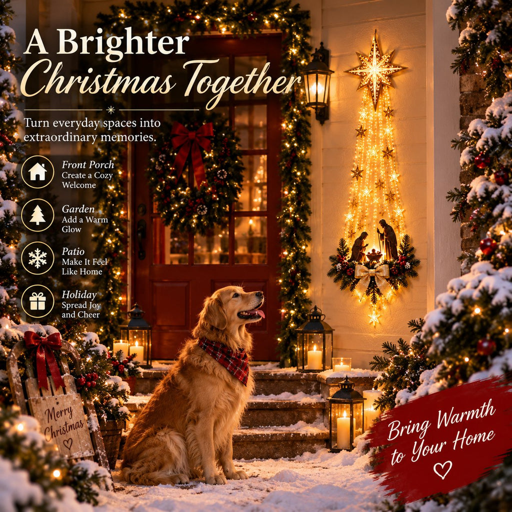 ✨ 49 % Rabatt auf die Krippen-Wandleuchte – warmer, goldener Schein für ein besinnliches Weihnachtsfest