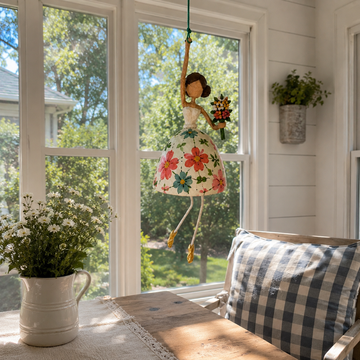 💃🌸 Verspielter Hängeschmuck „Tanzende Dame“