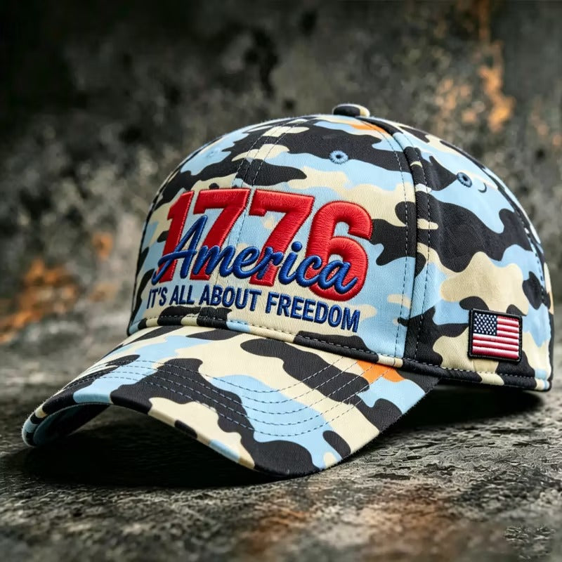 American Patriot Camo Cap Collection – Embroidered Edition