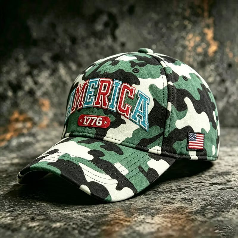 American Patriot Camo Cap Collection – Embroidered Edition