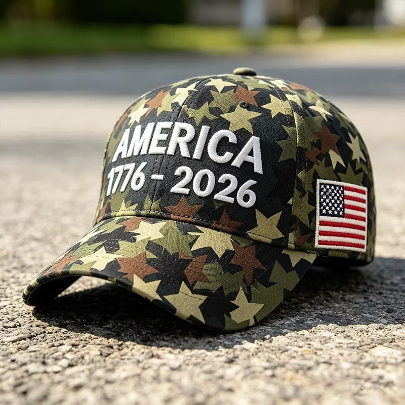 American Patriot Camo Cap Collection – Embroidered Edition