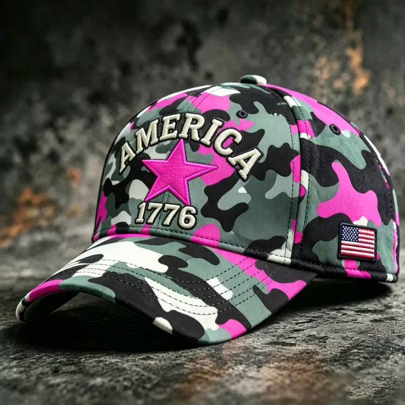 American Patriot Camo Cap Collection – Embroidered Edition