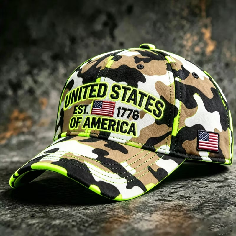 American Patriot Camo Cap Collection – Embroidered Edition