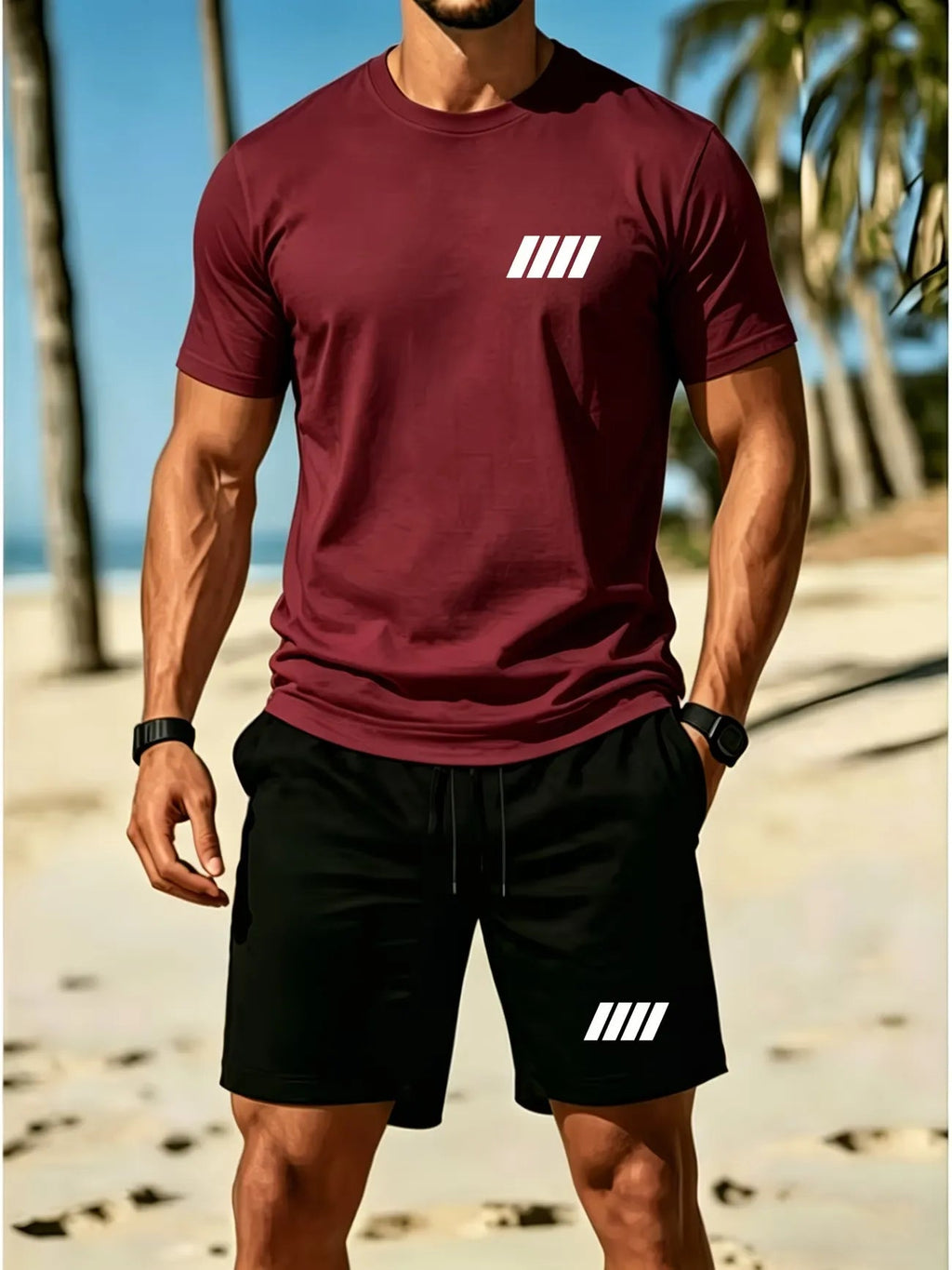 ⏰ Last day: 50% off! 🔥 Men's summer linen set with a polo shirt and shorts