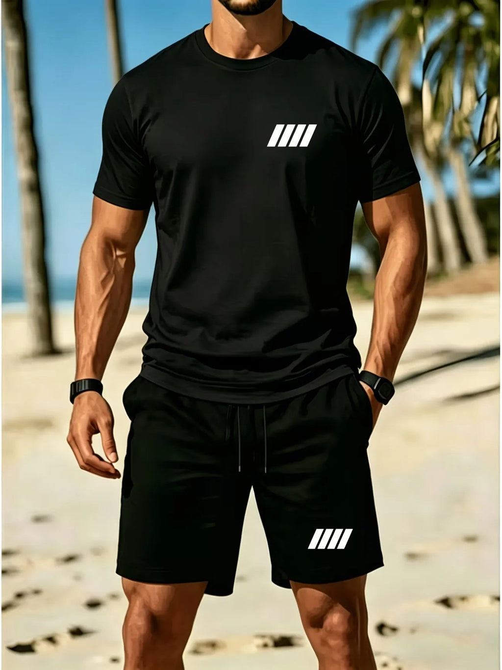 ⏰ Last day: 50% off! 🔥 Men's summer linen set with a polo shirt and shorts