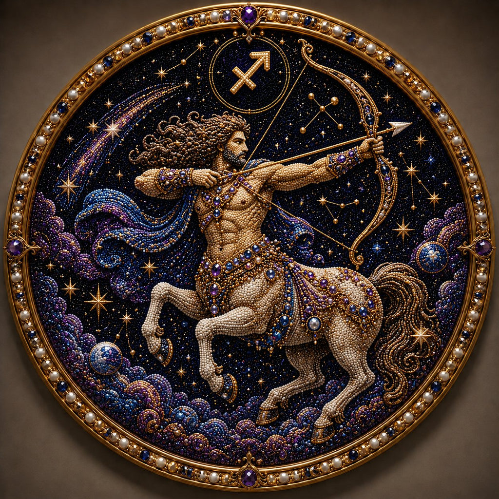 🔥Last Day 49% OFF - 12 Zodiac Signs Pearl Art Kit ♈🌙