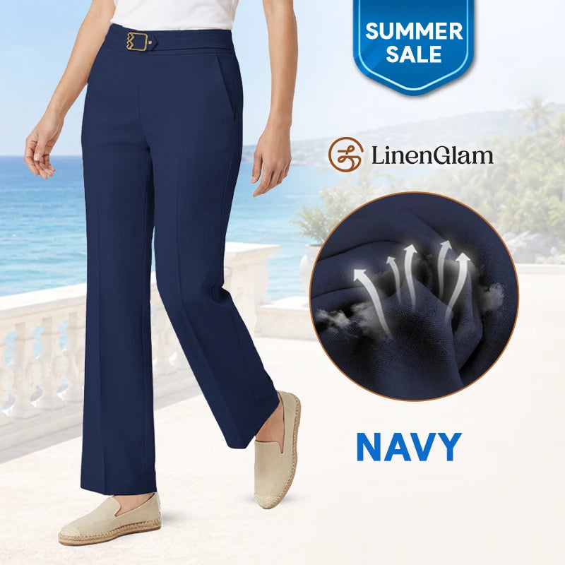 LinenGlam – Vielseitige und bequeme Freizeithose für Damen