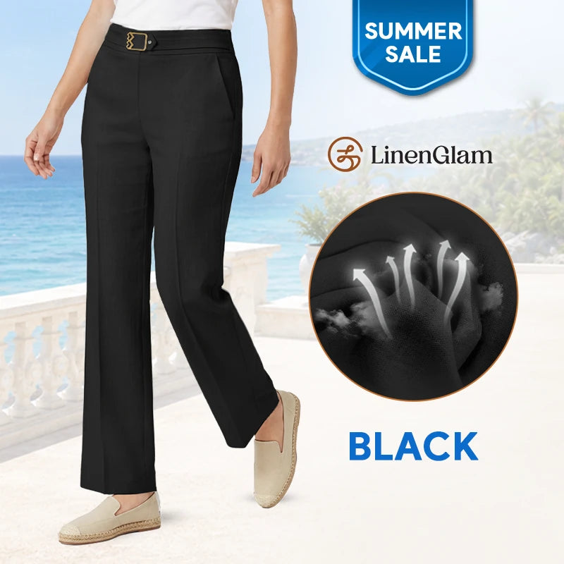 LinenGlam – Vielseitige und bequeme Freizeithose für Damen