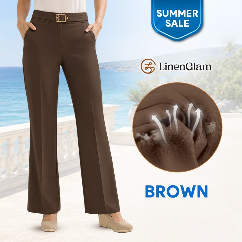 LinenGlam – Vielseitige und bequeme Freizeithose für Damen