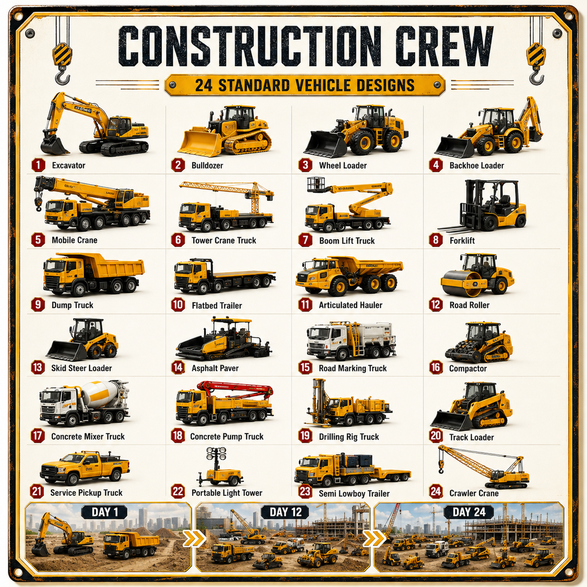 🚜 Build the Fleet Collection 24‑Day Vehicle Advent Calendar Series