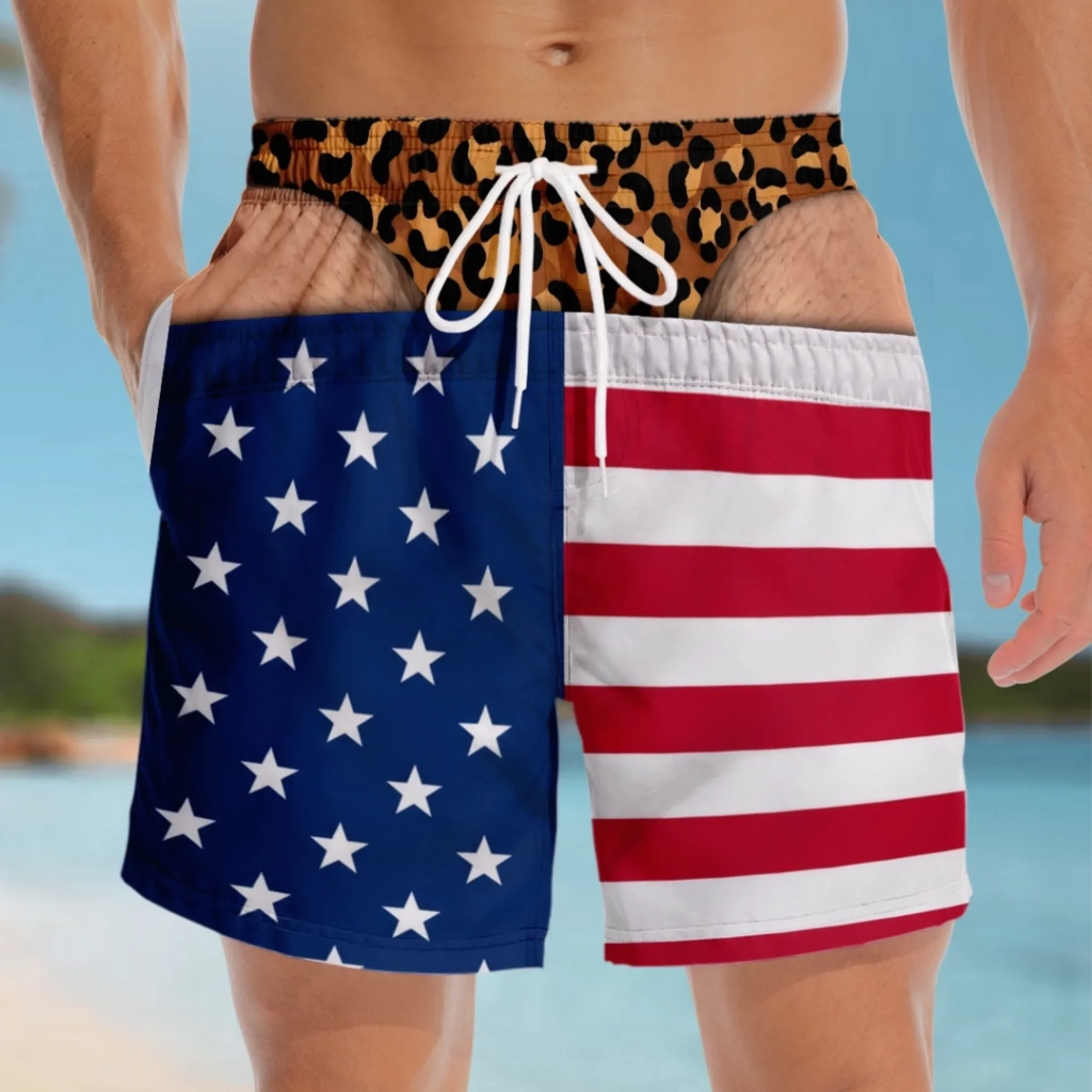 Individuelle lustige patriotische Badeshorts für Herren – personalisierte Geburtstagsgeschenke für Ehemann, Sohn, Enkel, Bruder, Opa, Papa, dich selbst – Achtung Überbreite