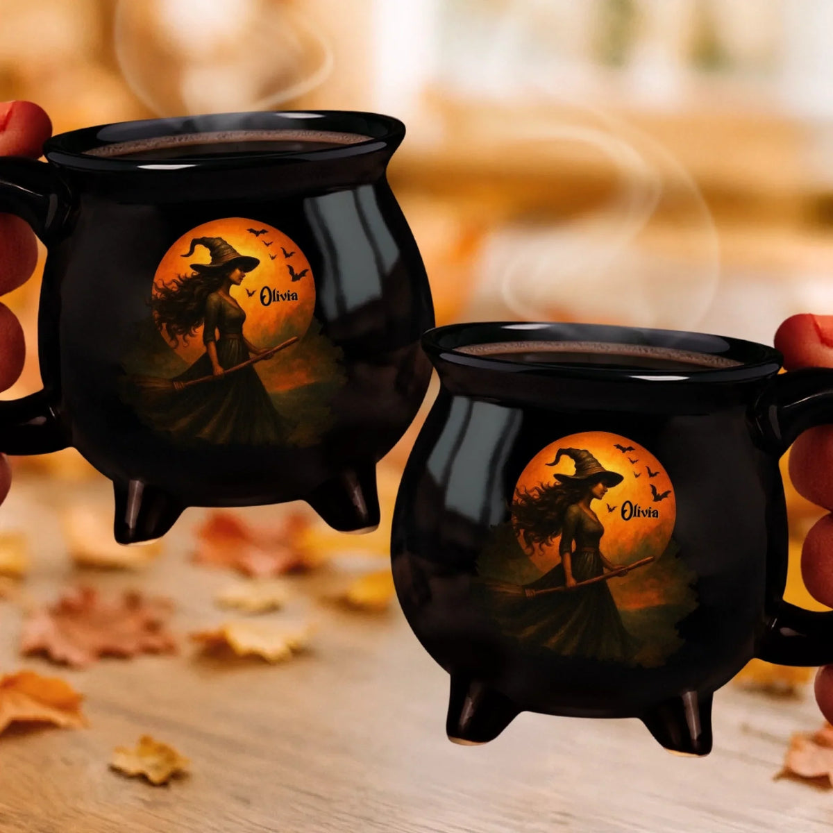 Witching You a Wicked Brew™ Cauldron Mug – Halloween Gift for Witchy - Witching You A Wicked Brew