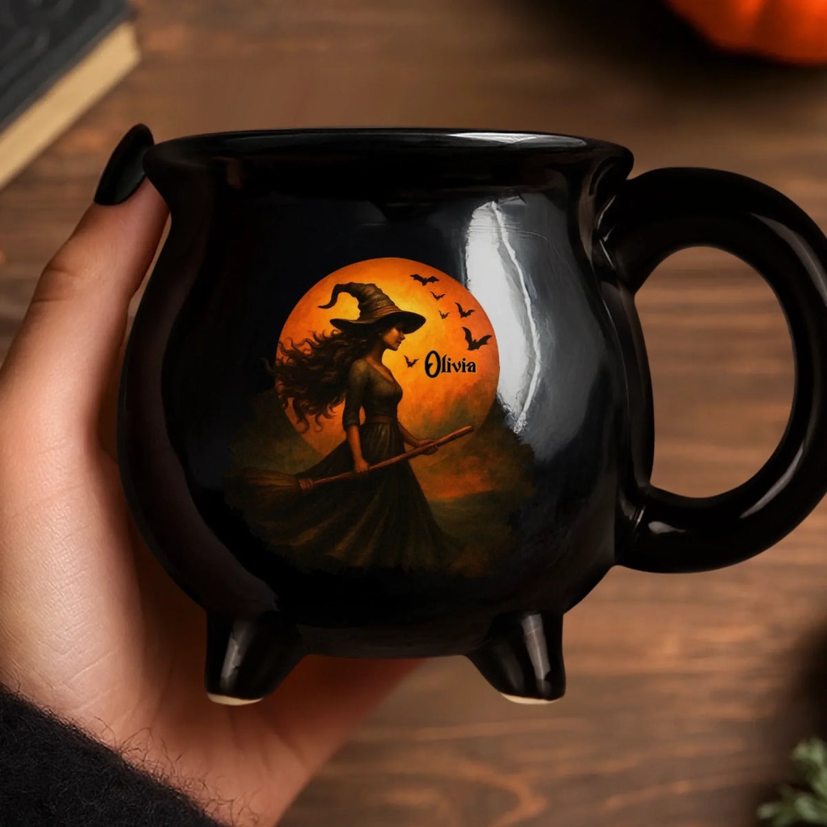 Witching You a Wicked Brew™ Cauldron Mug – Halloween Gift for Witchy - Witching You A Wicked Brew