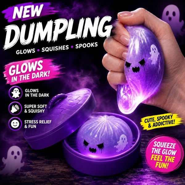The Viral Mystery Dumpling Halloween Edition Squishy