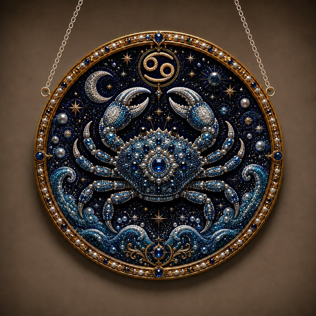 🔥Last Day 49% OFF - 12 Zodiac Signs Pearl Art Kit ♈🌙