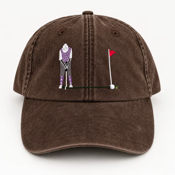 ⛳ Putt It In! Interactive Golf Cap – Vintage Washed Moving Ball Hat