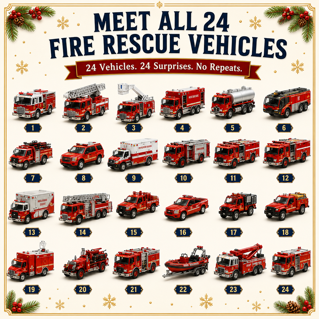 🚜 Build the Fleet Collection 24‑Day Vehicle Advent Calendar Series