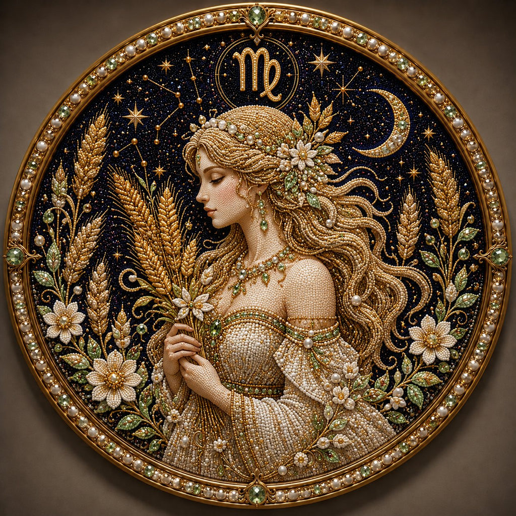 🔥Last Day 49% OFF - 12 Zodiac Signs Pearl Art Kit ♈🌙