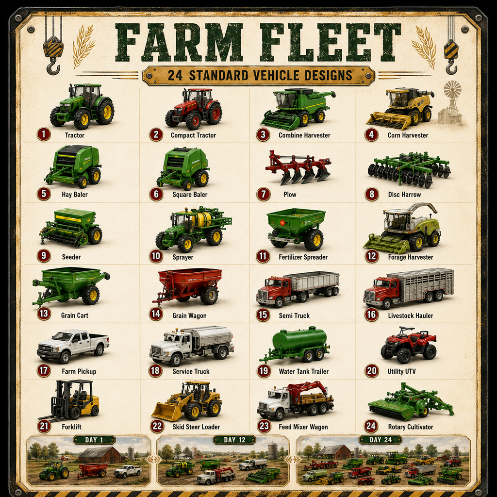🚜 Build the Fleet Collection 24‑Day Vehicle Advent Calendar Series