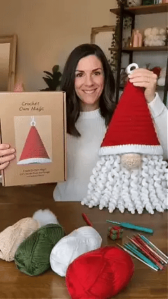 🔥 HEISSER VERKAUF 🔥⏳ NEUHEIT🧶 DIY-Set für saisonale 3D-Häkel-Türanhänger | Mit abgestimmtem Garn, Füllmaterial, Zubehör & Schritt-für-Schritt-Anleitung 💕