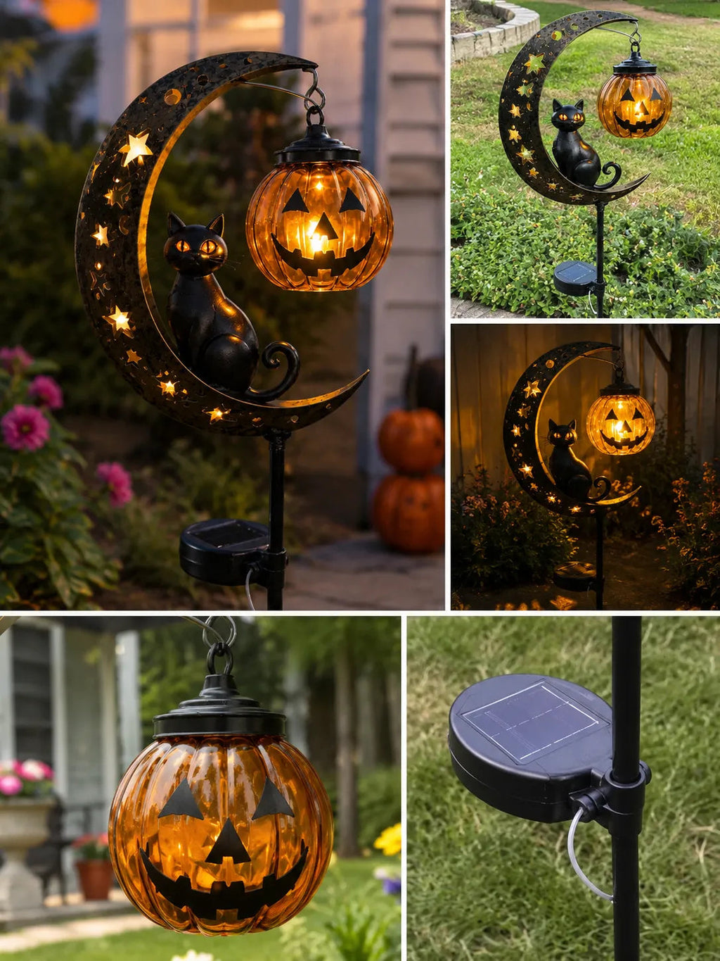 🎃 Halloween Early Bird Sale | 49% OFF 🐈‍⬛ Pumpkin Moon Garden Stake Light