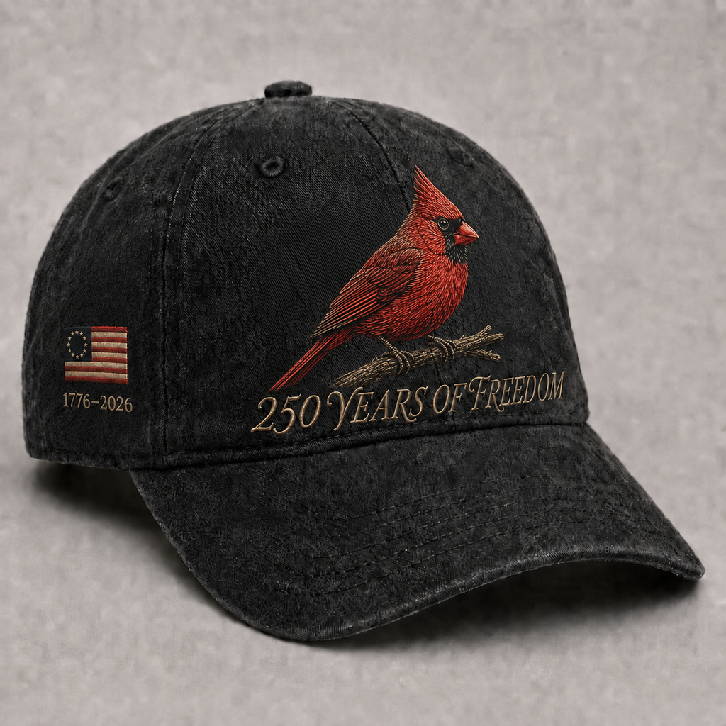 🐦 Northern Cardinal Embroidered Cap | 1776–2026