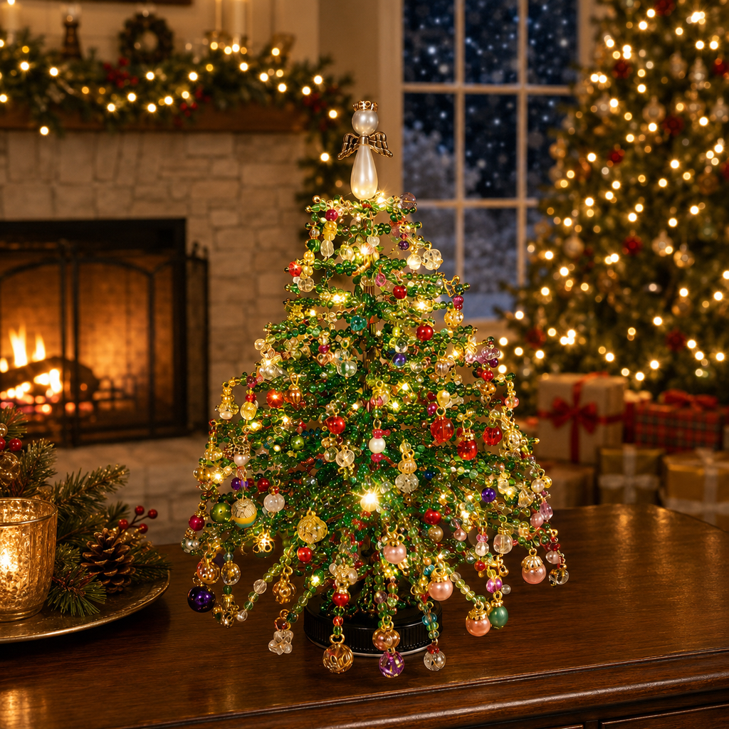 🎄✨ DIY Perlen-Weihnachtsbaum-Set – Fertige deine eigene funkelnde Weihnachtsdekoration an