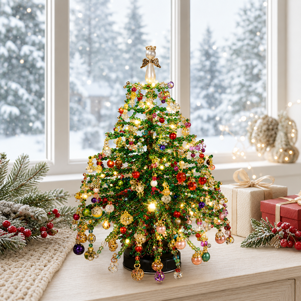 🎄✨ DIY Perlen-Weihnachtsbaum-Set – Fertige deine eigene funkelnde Weihnachtsdekoration an