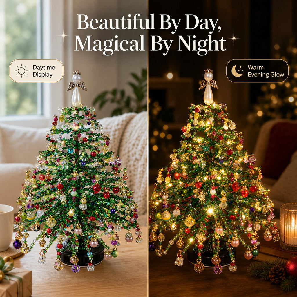 🎄✨ DIY Perlen-Weihnachtsbaum-Set – Fertige deine eigene funkelnde Weihnachtsdekoration an