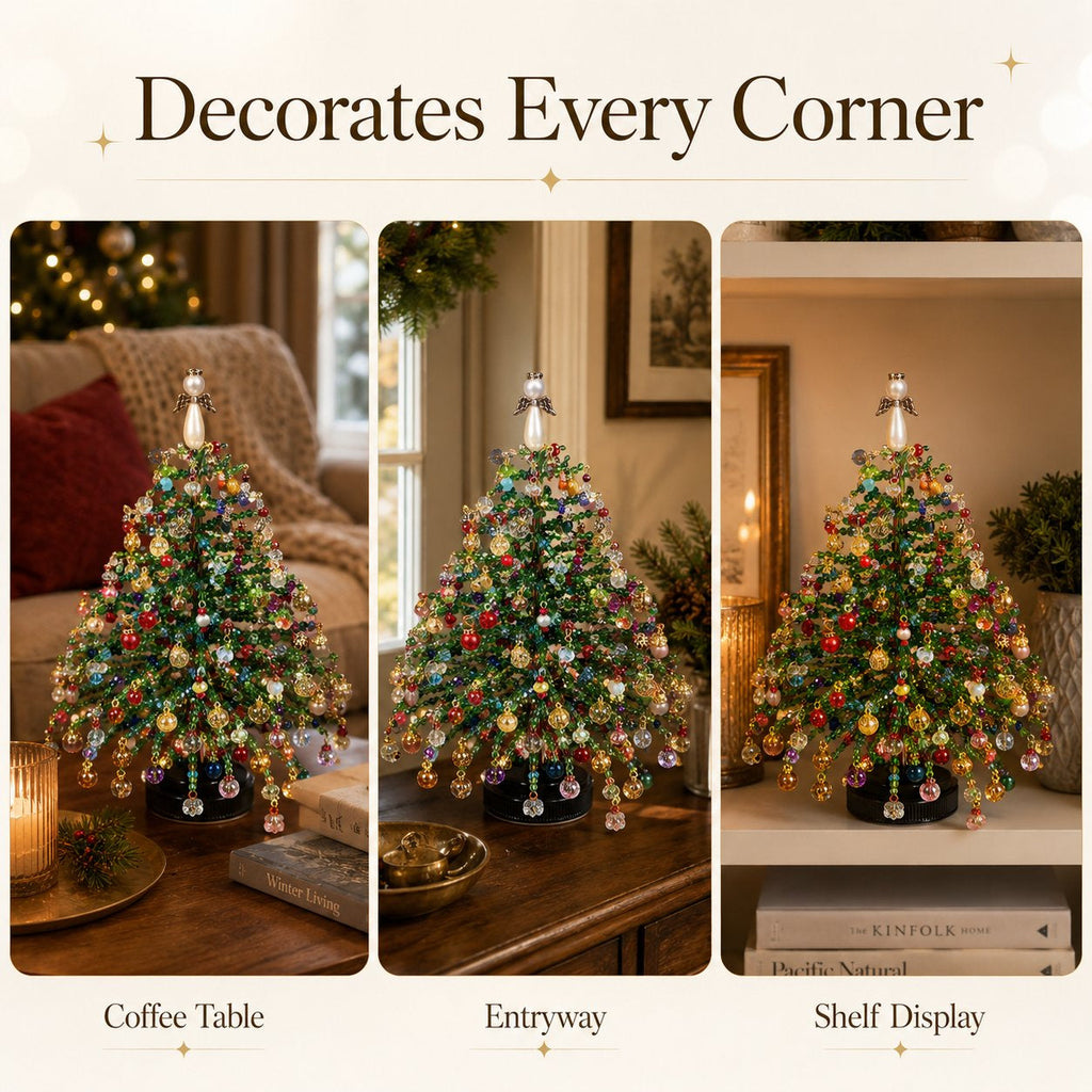 🎄✨ DIY Perlen-Weihnachtsbaum-Set – Fertige deine eigene funkelnde Weihnachtsdekoration an