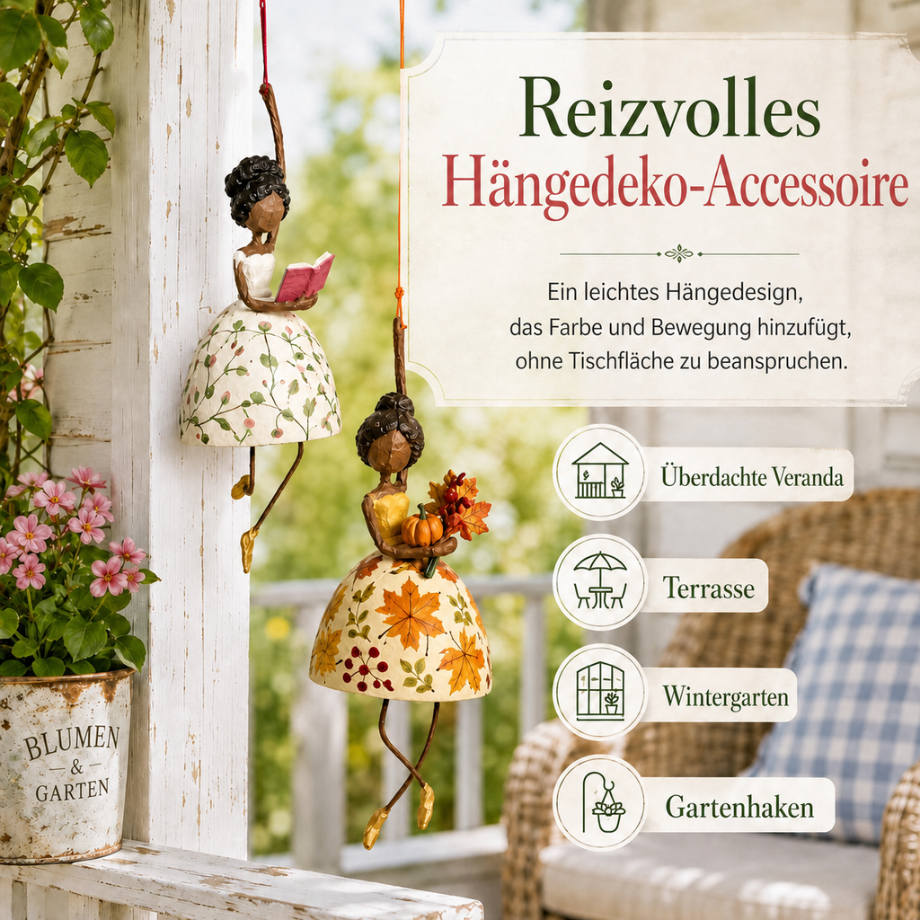 💃🌸 Verspielter Hängeschmuck „Tanzende Dame“