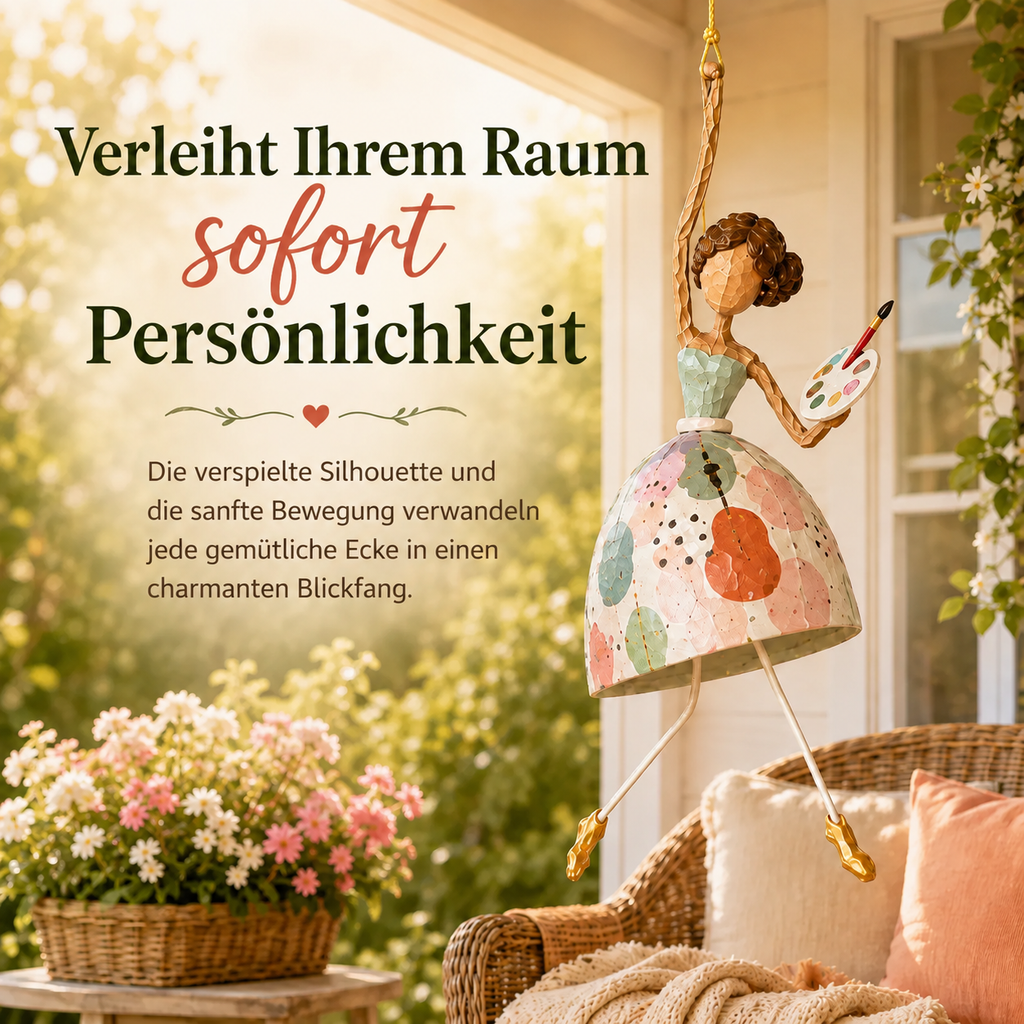 💃🌸 Verspielter Hängeschmuck „Tanzende Dame“