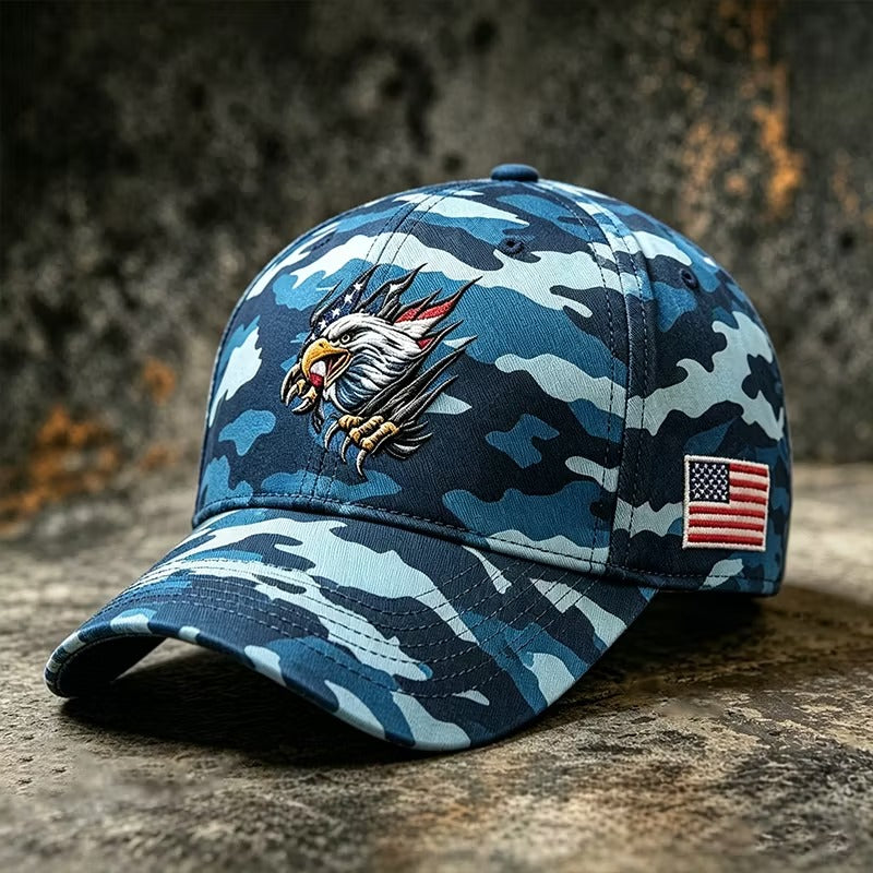 American Patriot Camo Cap Collection – Embroidered Edition