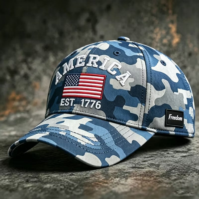 American Patriot Camo Cap Collection – Embroidered Edition