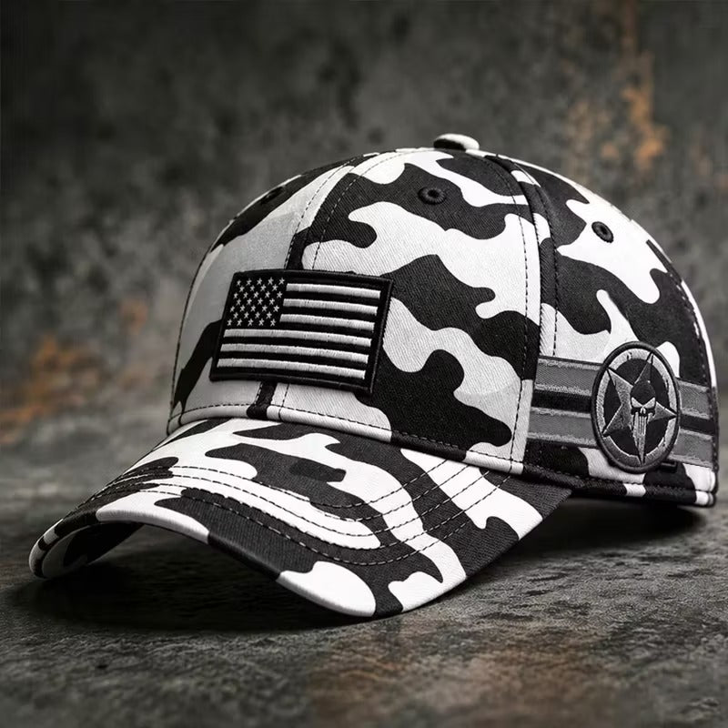 American Patriot Camo Cap Collection – Embroidered Edition
