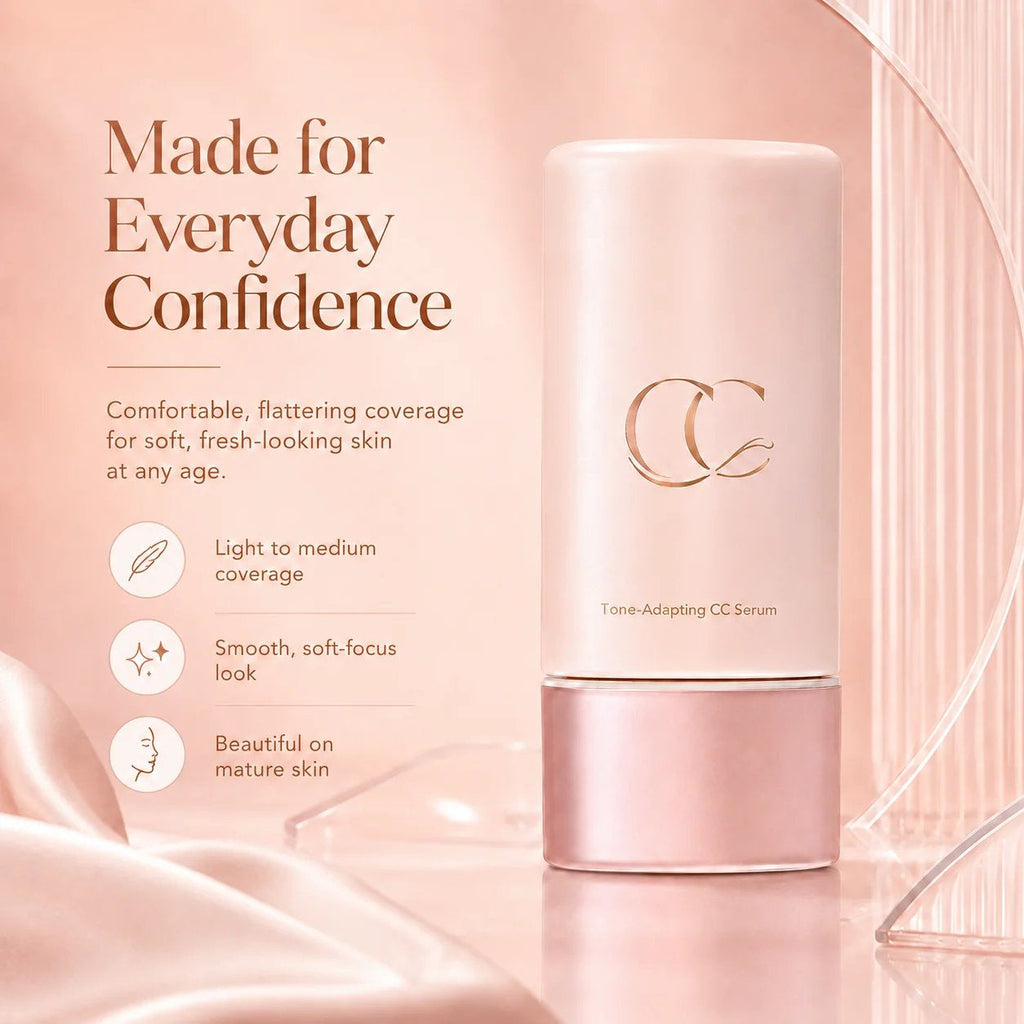 Lightweight Even-Tone CC Serum – Color Correcting & Mature Skin Friendly