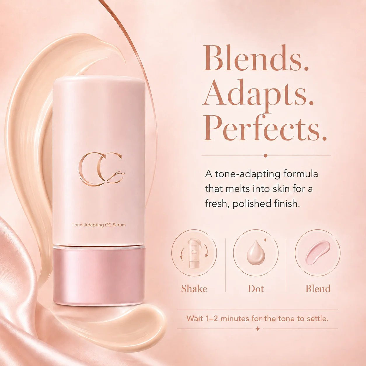 Lightweight Even-Tone CC Serum – Color Correcting & Mature Skin Friendly