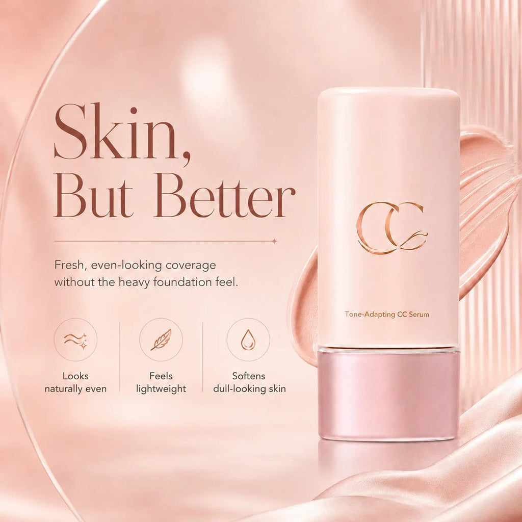 Lightweight Even-Tone CC Serum – Color Correcting & Mature Skin Friendly