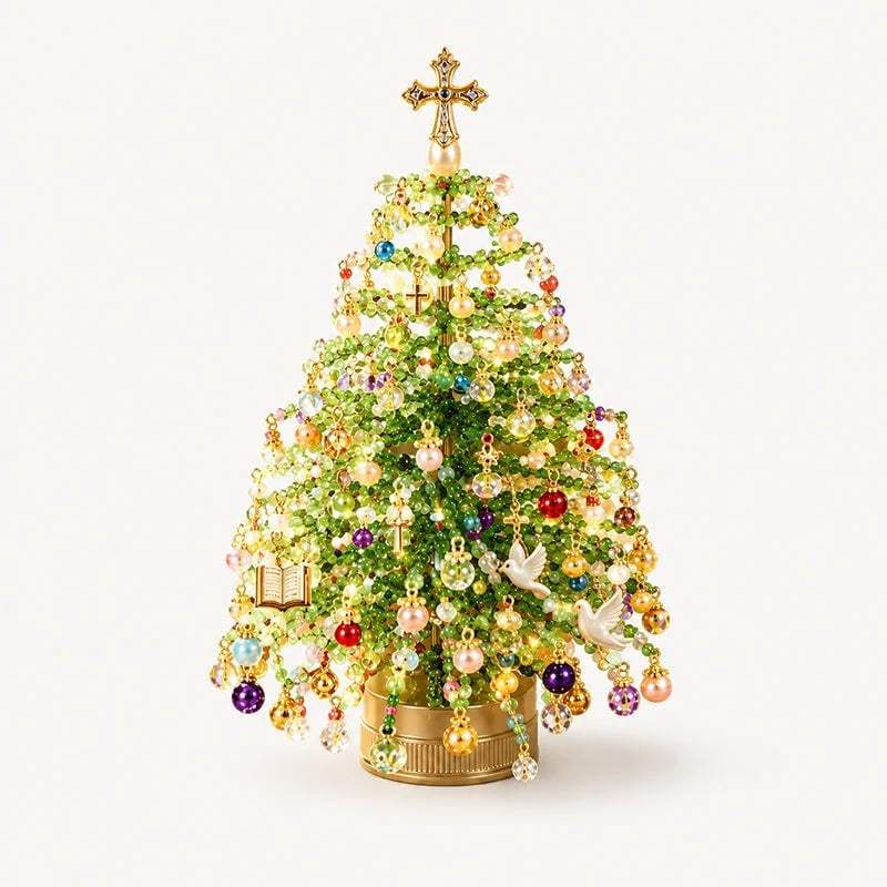 🎄✨ DIY Perlen-Weihnachtsbaum-Set – Fertige deine eigene funkelnde Weihnachtsdekoration an