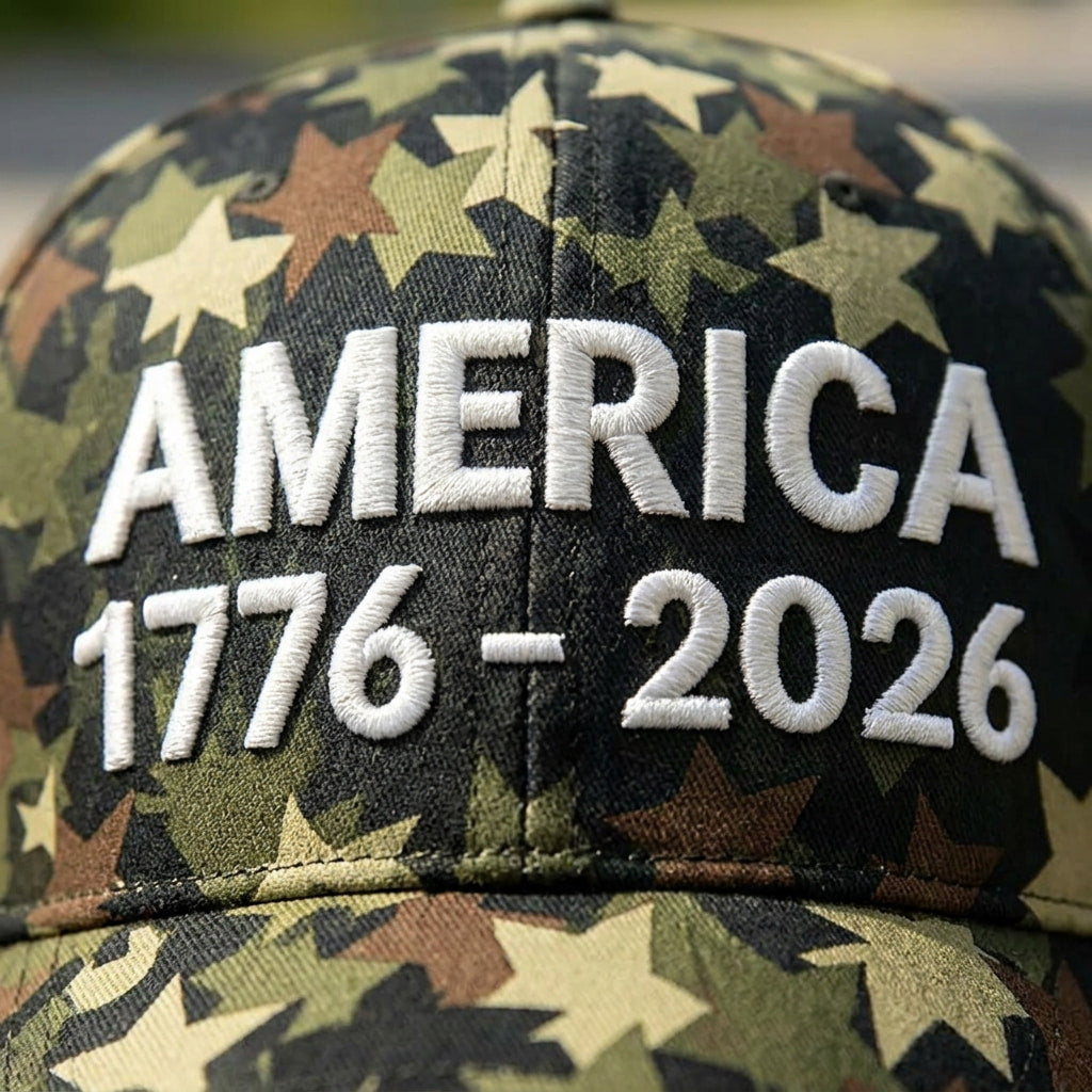 American Patriot Camo Cap Collection – Embroidered Edition