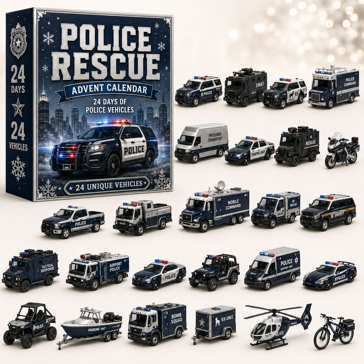 🚜 Build the Fleet Collection 24‑Day Vehicle Advent Calendar Series