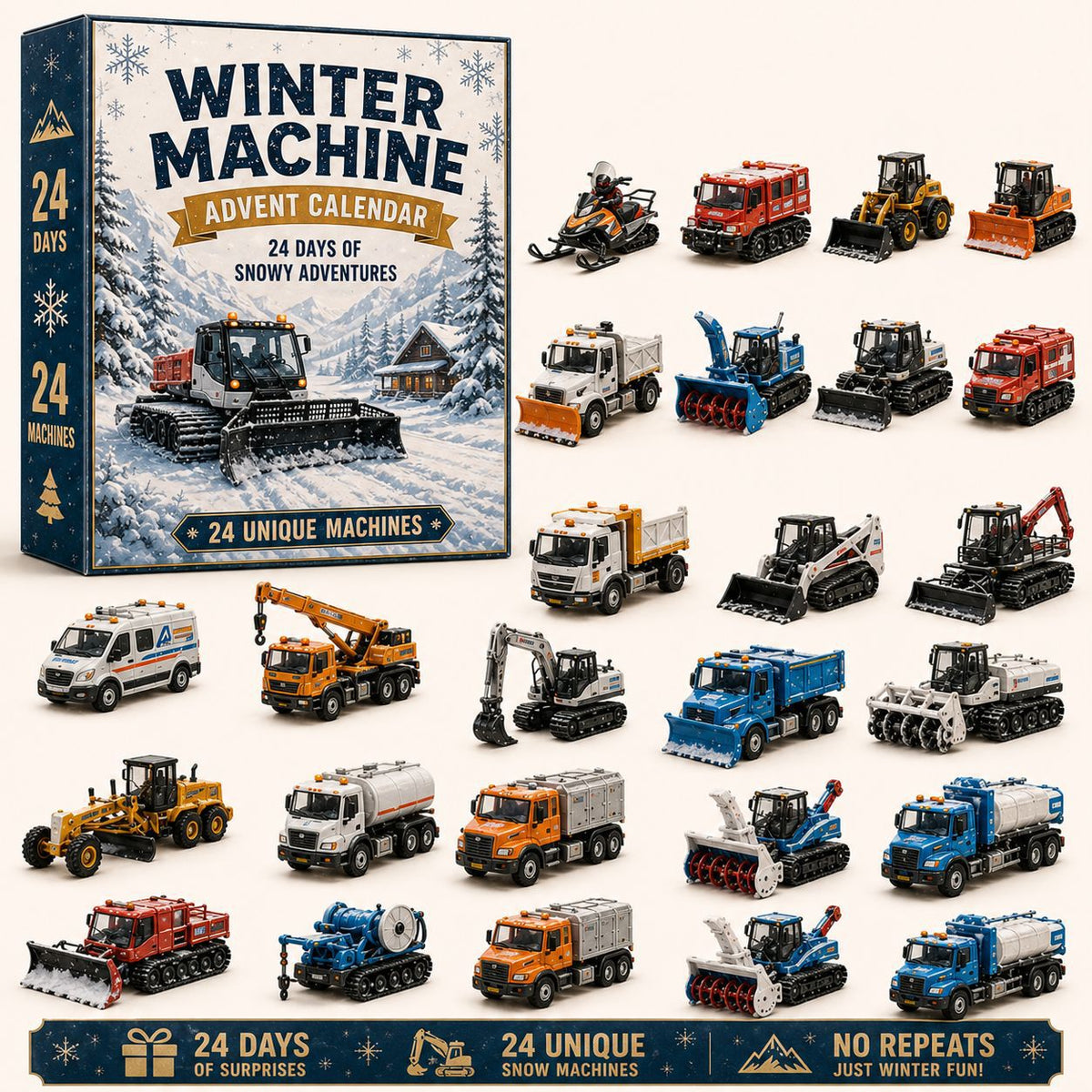 🚜 Build the Fleet Collection 24‑Day Vehicle Advent Calendar Series