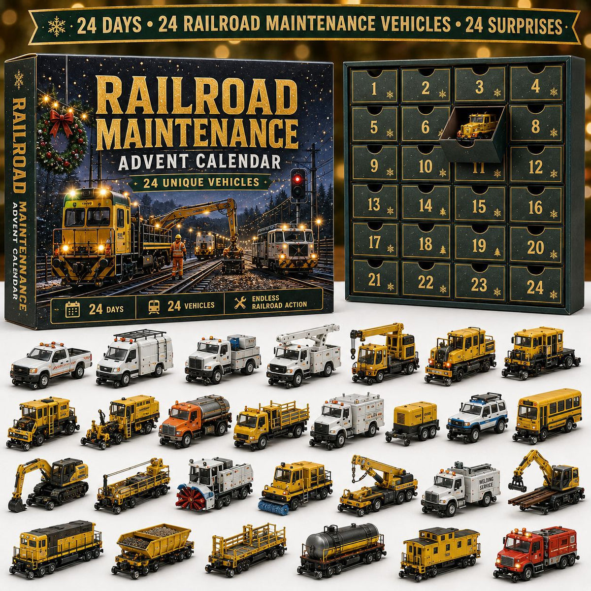 🚜 Build the Fleet Collection 24‑Day Vehicle Advent Calendar Series