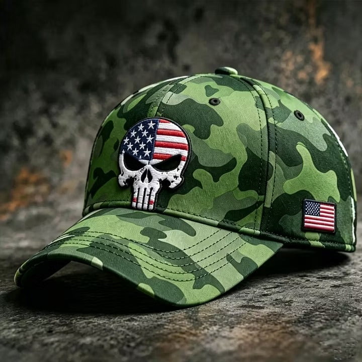 American Patriot Camo Cap Collection – Embroidered Edition