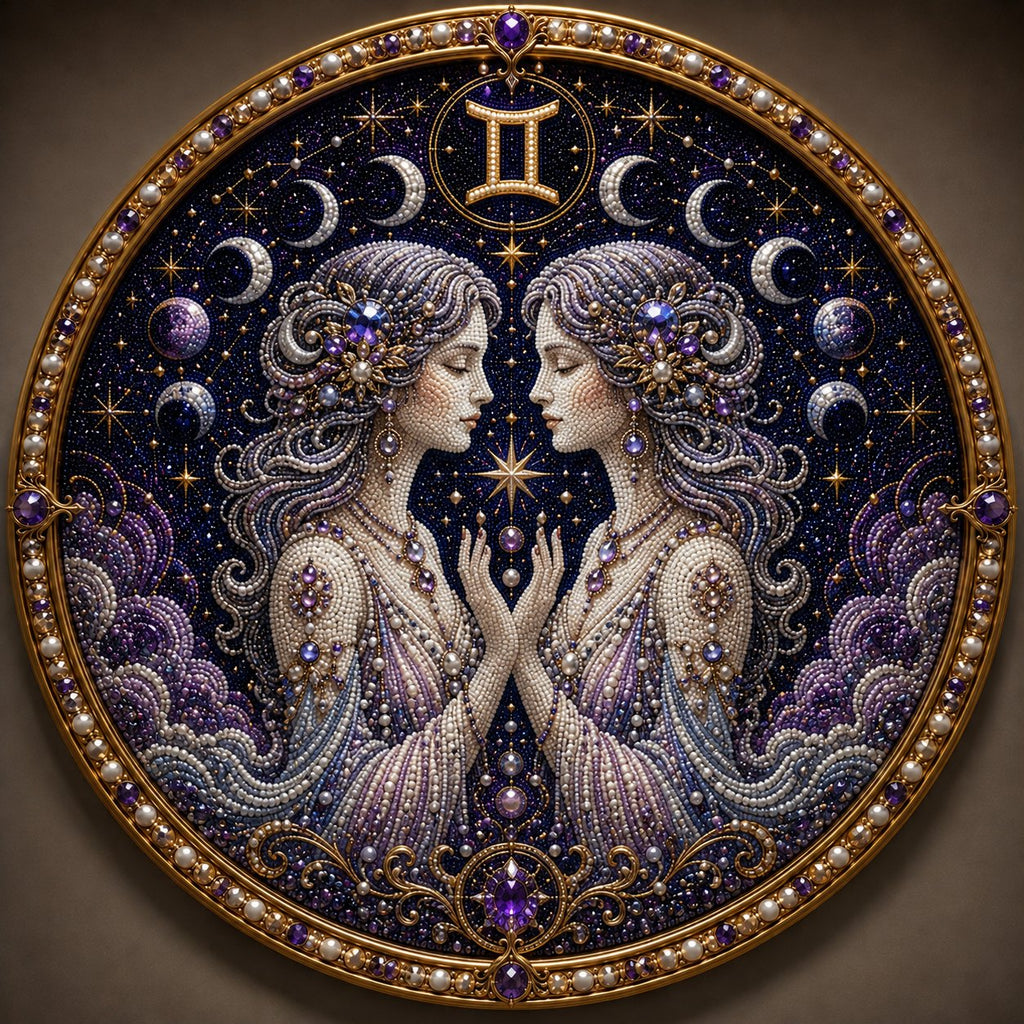🔥Last Day 49% OFF - 12 Zodiac Signs Pearl Art Kit ♈🌙