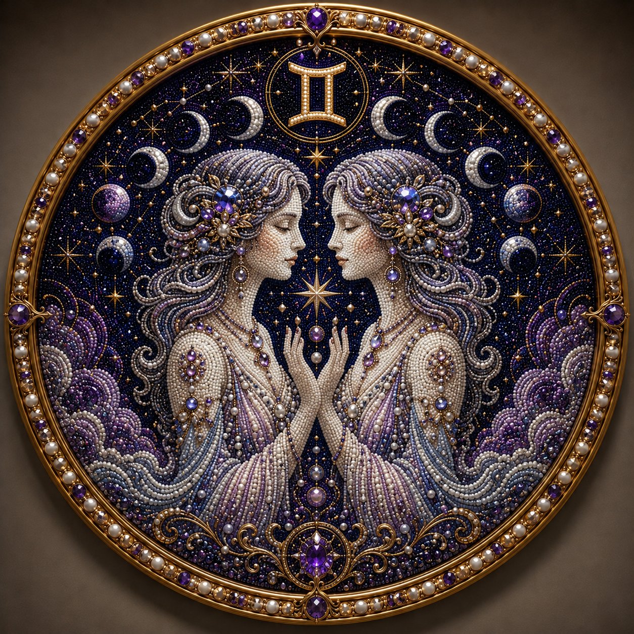 🔥Last Day 49% OFF - 12 Zodiac Signs Pearl Art Kit ♈🌙