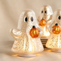 Set of 3 Illuminated Mercury Glass Ghosts by Valerie