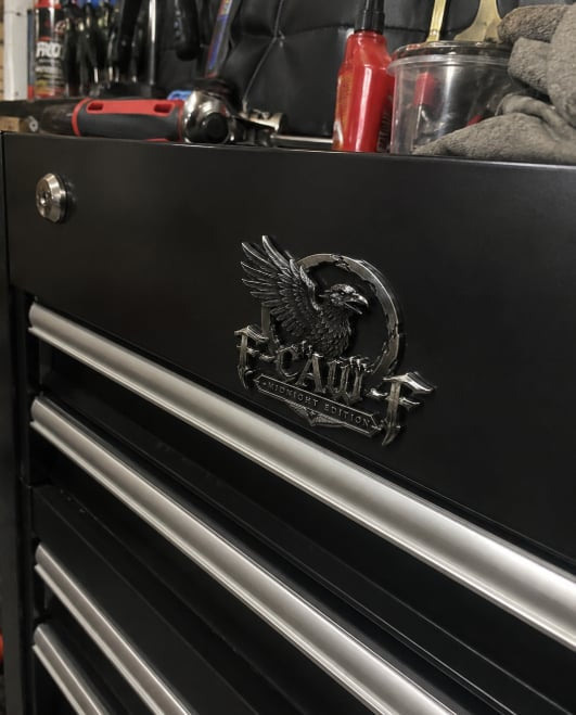 🦅 F-CAW-F "Midnight Edition" Metal Emblem - Premium Attitude Decal