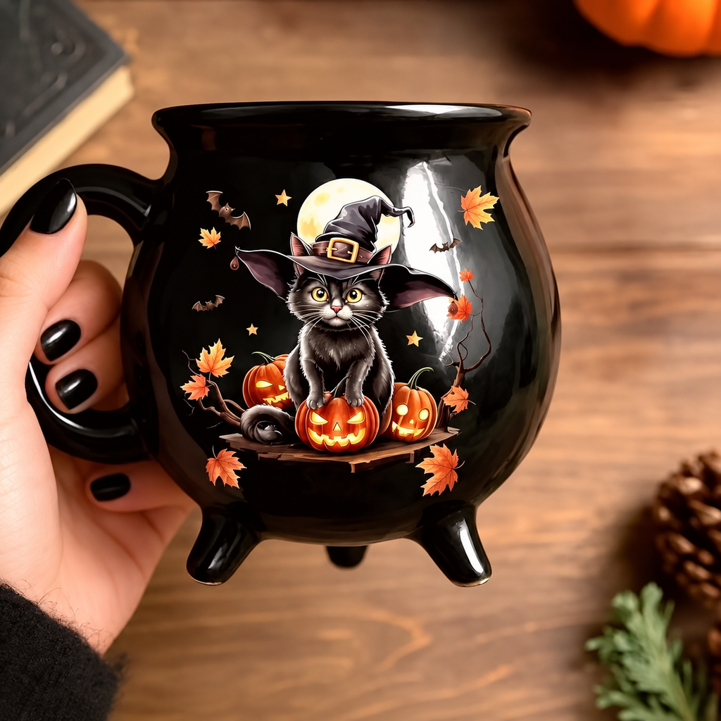 Witching You a Wicked Brew™ Cauldron Mug – Halloween Gift for Witchy - Witching You A Wicked Brew